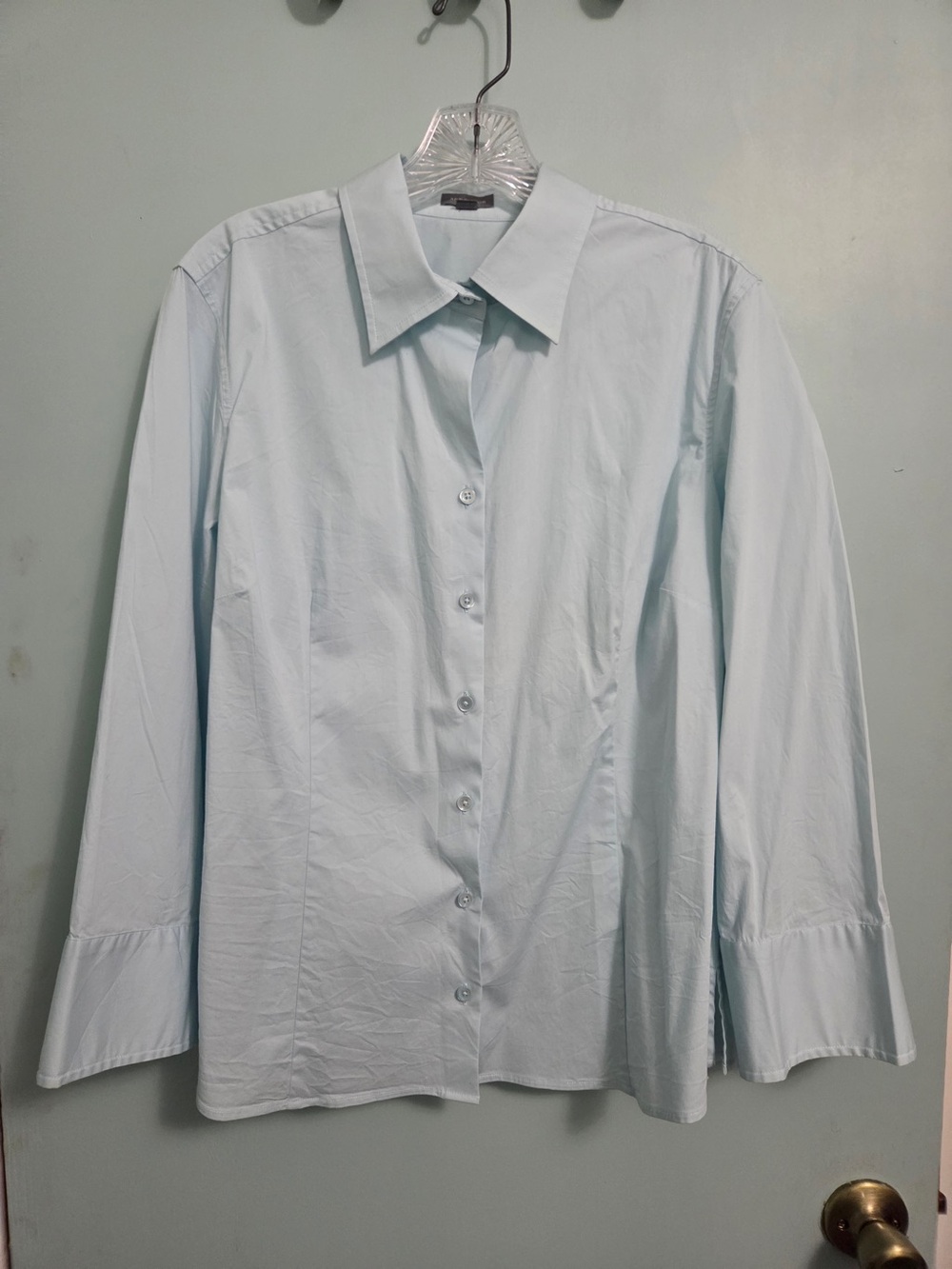 Ann Taylor Light Blue Women's Button-Down Shirt
